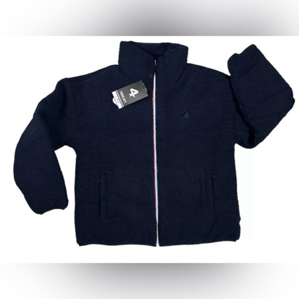 Fourlaps Reversible Men's Blue Jacket(Size Small